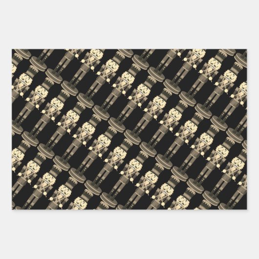 Nutcracker Suite Toy Soldiers Rocking Pferde | Geschenkpapier Set (Vorderseite 3)