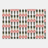 Nutcracker Suite Toy Soldiers Rocking Pferde | Geschenkpapier Set (Vorderseite 2)