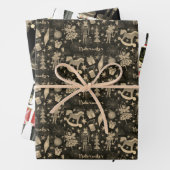 Nutcracker Suite Toy Soldiers Rocking Pferde | Geschenkpapier Set (Beispiel)