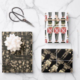 Nutcracker Suite Toy Soldiers Rocking Pferde | Geschenkpapier Set