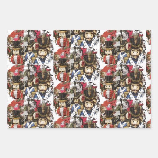 Nutcracker Suite Toy Soldiers Stars | Geschenkpapier Set (Vorderseite 3)