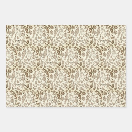 Nutcracker Suite Trio Weihnachtswrapping Paper Geschenkpapier Set (Vorderseite 2)