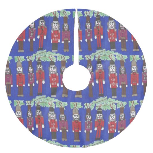 Nutcracker Suite Weihnachtsbaumrock Polyester Weihnachtsbaumdecke (Vorderseite)