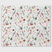 Nutcracker Suite Weihnachtsgeschenk Wrap Geschenkpapier (Flach)