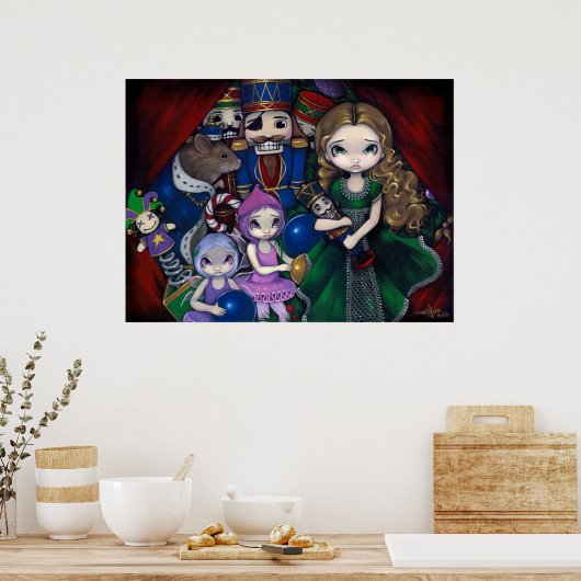 Nutcracker Suite Weihnachtsmärchen Ballet Printing Poster (Küche)