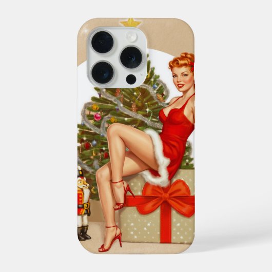 Nutcracker Süße Retro-Pinup-Weihnachten-iPhone-Hül iPhone Hülle (Rückseite)