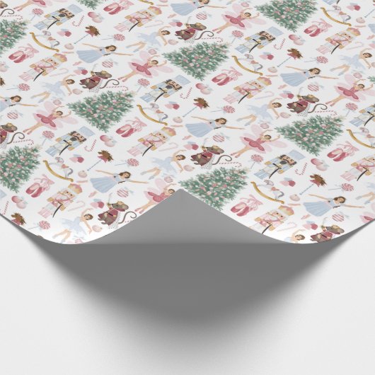 Nutcracker-Süßigkeiten Geschenkpapier (Ecke)