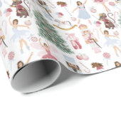Nutcracker-Süßigkeiten Geschenkpapier (Rolleneckpunkt)
