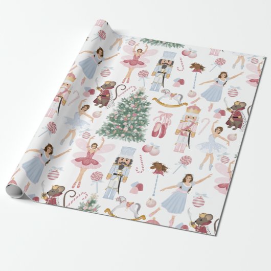 Nutcracker-Süßigkeiten Geschenkpapier (Ungerollt)