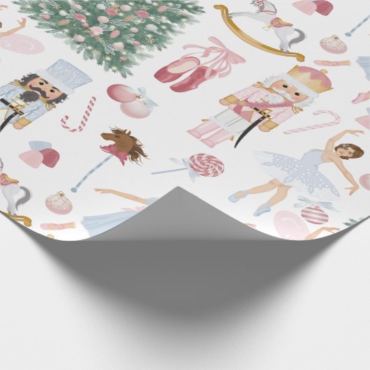 Nutcracker-Süßigkeiten Geschenkpapier (Ecke)