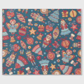 Nutcracker-Süßigkeiten Geschenkpapier (Flach)