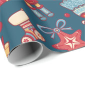 Nutcracker-Süßigkeiten Geschenkpapier (Rolleneckpunkt)