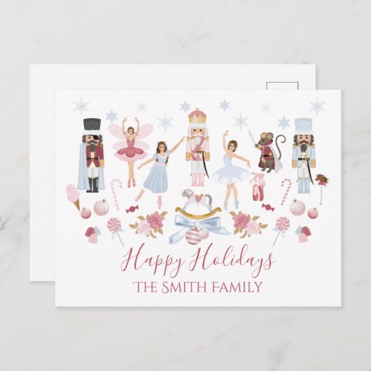 Nutcracker-Süßigkeiten Postkarte (Vorne/Hinten)