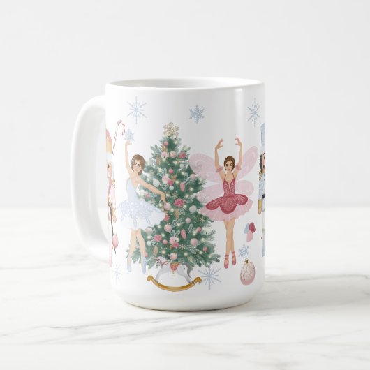Nutcracker-Süßigkeiten Zwei-Tone-Kaffee-Tasse Kaffeetasse (Vorderseite Links)