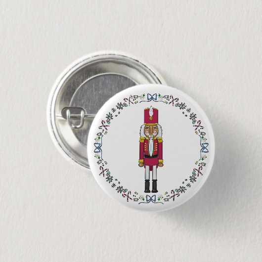 Nutcracker Sweet Nutcracker Prinz Weihnachten Button (Vorne & Hinten)