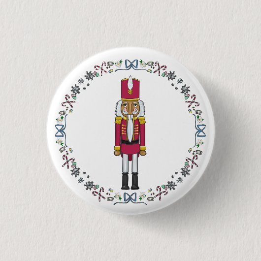 Nutcracker Sweet Nutcracker Prinz Weihnachten Button (Vorderseite)