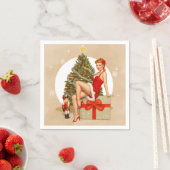Nutcracker Sweet Retro Pinup Christmas Napkins Serviette (Beispiel)
