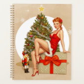 Nutcracker Sweet Retro Pinup Christmas Planner Planer (Vorderseite)