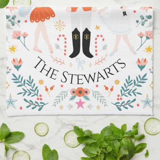 Nutcracker Szene Personalisiert Kitetücher Geschirrtuch (Gefaltet)