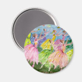 Nutcracker-Tanz der Blume Magnet (Vorderseite/Rückseite)