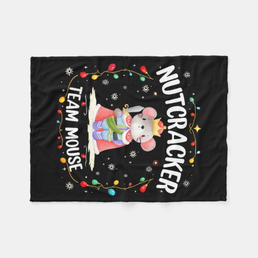 Nutcracker Team Mouse Christmas Dance Ballet Merry Fleecedecke (Vorderseite (Horizontal))