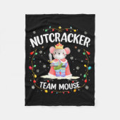 Nutcracker Team Mouse Christmas Dance Ballet Merry Fleecedecke (Vorderseite)