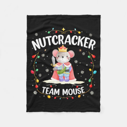 Nutcracker Team Mouse Christmas Dance Ballet Merry Fleecedecke (Vorderseite)