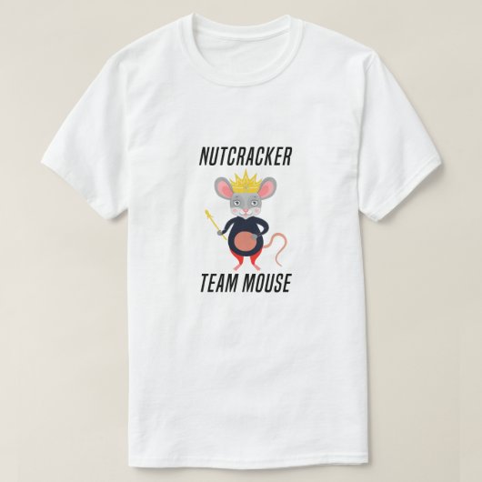 Nutcracker Team Mouse, lustiger Weihnachtsernährer T-Shirt (Design vorne)