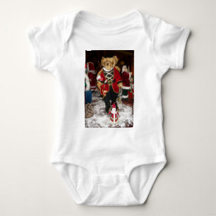Nutcracker Teddy Bear Christmas Baby Strampler
