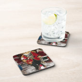 Nutcracker Teddy Bear Christmas Collection Getränkeuntersetzer (Rechte Seite)