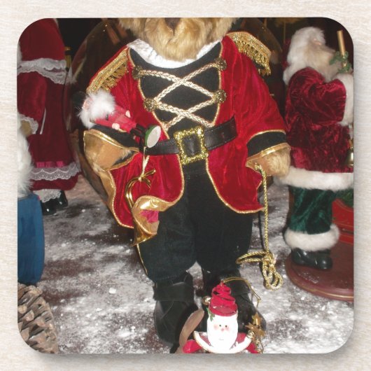 Nutcracker Teddy Bear Christmas Collection Getränkeuntersetzer (Vorderseite)