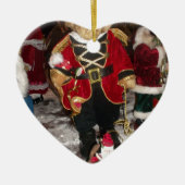 Nutcracker Teddy Bear Christmas Collection Keramik Ornament (Vorne)