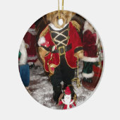 Nutcracker Teddy Bear Christmas Collection Keramikornament (Links)
