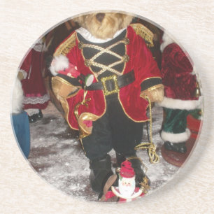 Nutcracker Teddy Bear Christmas Collection Sandstein Untersetzer