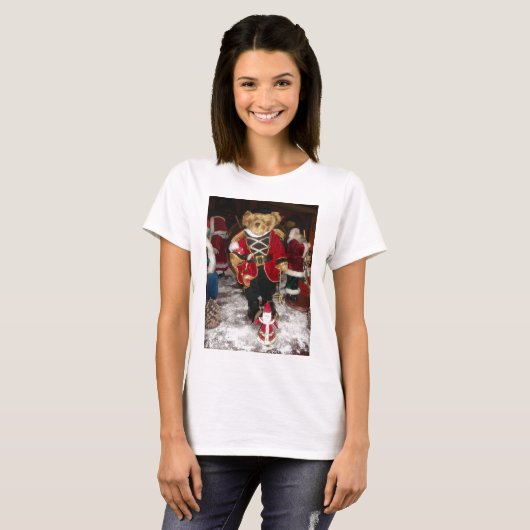 Nutcracker Teddy Bear Christmas T-Shirt (Vorne ganz)