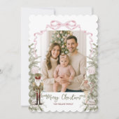 Nutcracker Theme Foto Christmas Feiertagskarte (Vorderseite)