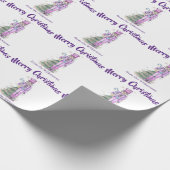 Nutcracker Theme Individuelle Name Lila Weihnachte Geschenkpapier (Ecke)