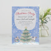 Nutcracker Theme Weihnachts-Party Einladung (Stehend Vorderseite)