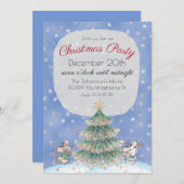 Nutcracker Theme Weihnachts-Party Einladung (Vorne/Hinten)