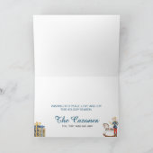 Nutcracker Theme Weihnachtskarte Karte (Innenseite)