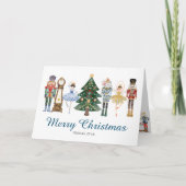 Nutcracker Theme Weihnachtskarte Karte (Vorderseite)