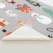 Nutcracker Themed Christmas Personalisiert Blankon Sherpadecke (3/4)