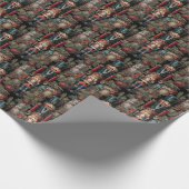 Nutcracker Tiny Pattern Weihnachtssoldaten Geschenkpapier (Ecke)