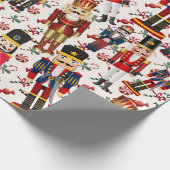 Nutcracker Toss Christmas Candy Geschenk Geschenkpapier (Ecke)