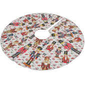 Nutcracker Toss Christmas Candy Polyester Weihnachtsbaumdecke (Schrägansicht)