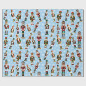 Nutcracker Toss on Snow Christmas Roll of Geschenkpapier (Flach)