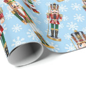 Nutcracker Toss on Snow Christmas Roll of Geschenkpapier (Rolleneckpunkt)