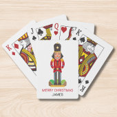 Nutcracker Tower Soldier Weihnachtsname Personalis Spielkarten