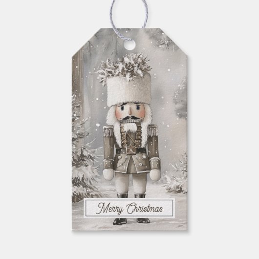Nutcracker Toy Soldier Christmas Geschenkanhänger (Vorderseite)