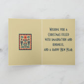 Nutcracker Toy Soldier Nordic Christmas Minimal St Karte (Innenseite)